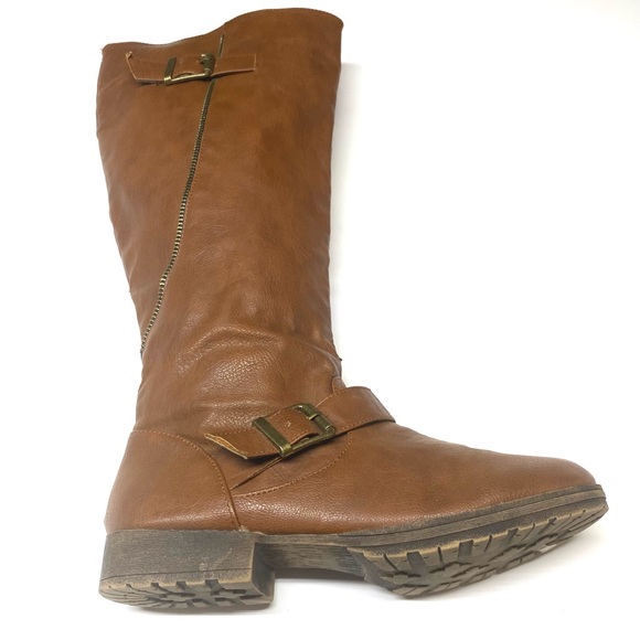 JustFab Shoes - Just Fab Brown Knee High Boots Size 8